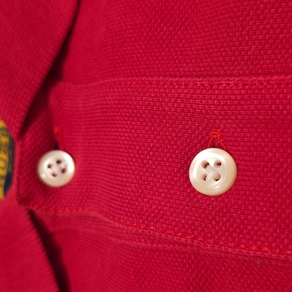 Vintage Rugby Ralph Lauren Short Sleeve Polo with Skull & Cross Bones Embroidery - Picture 9 of 16